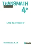 Transmaths 4e, livre du professeur
