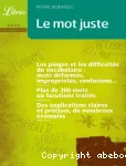 Le mot juste